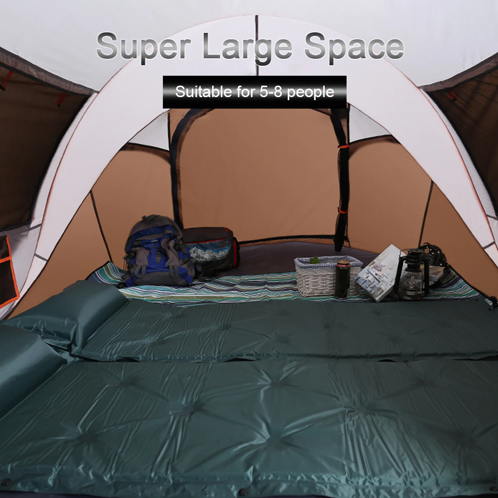 Cheap Goat Tents Outdoor Camping Tent Automatic Pop Up Beach Tent Travel 5 8 People Large Space Waterproof Sunshade Family Hiking Picnic Awning   